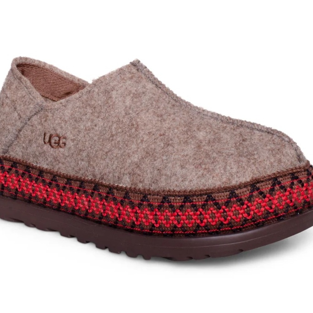 UGG TASMAN FELT CHESTNUT NORDIC SLIPPERS WOMEN'S size 8